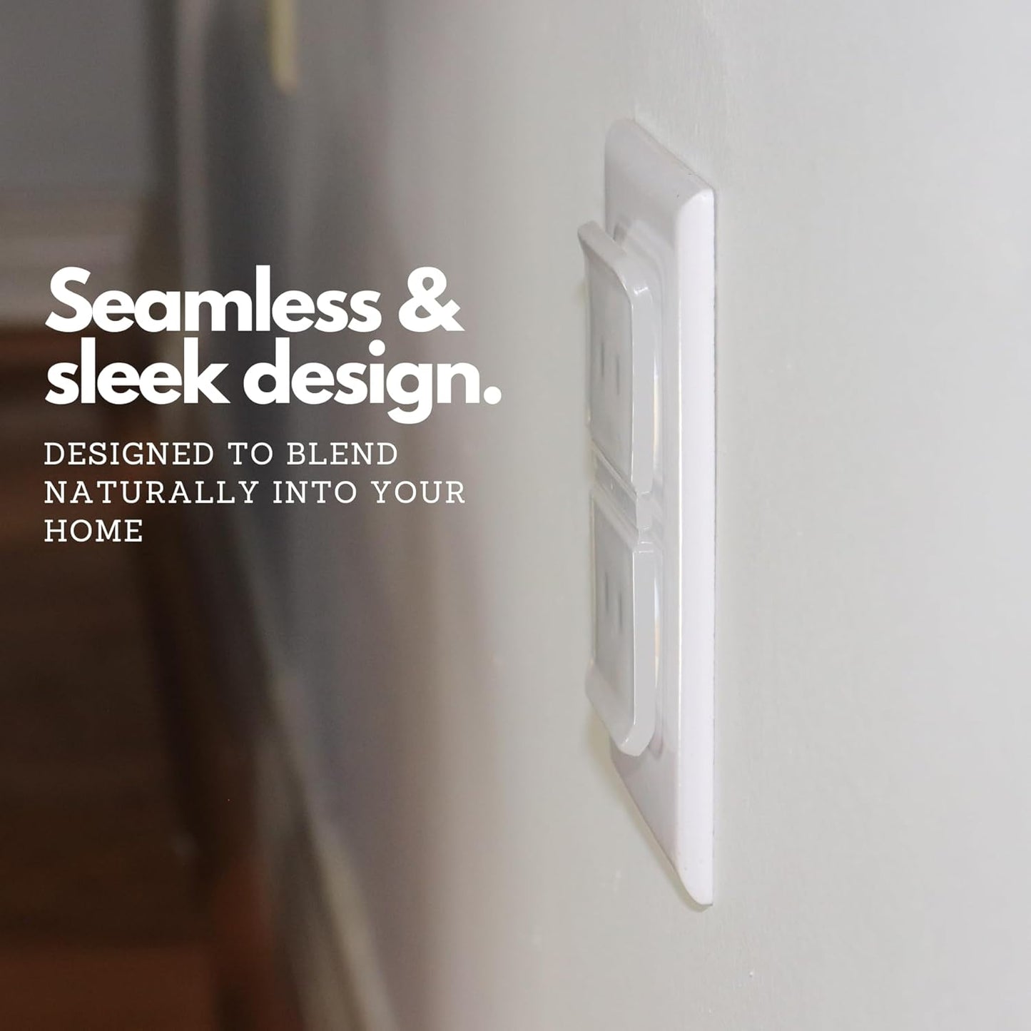 Clear Double Outlet Covers Baby Proofing (10 Pack, 20 Sockets) | Baby Proof Plug Covers for Electrical Outlets | Safe & Secure Baby Safety Products | Childproof Socket Covers Protect Toddlers & Babies