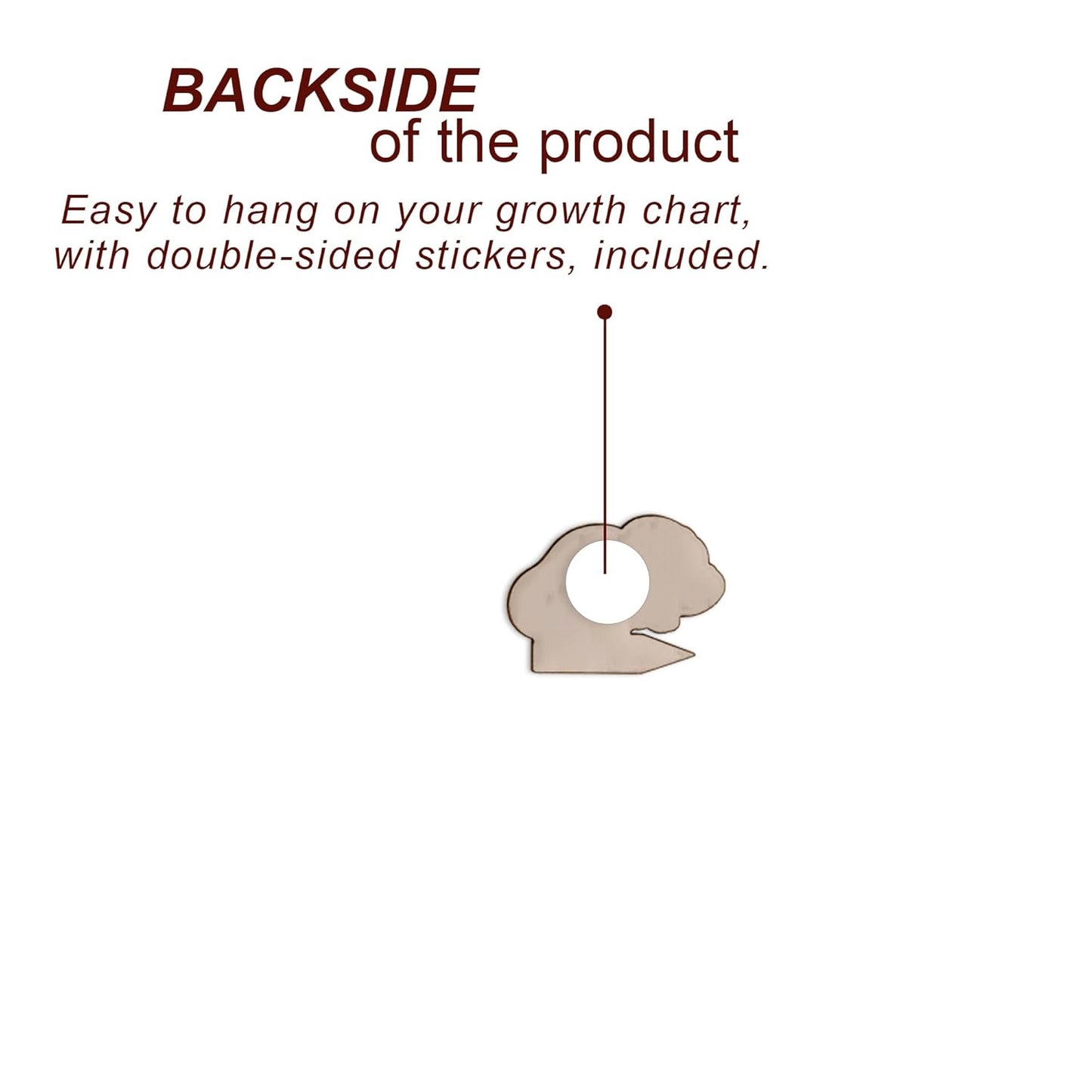 Personalized Wooden Markers Animals for Kids Ruler Growth Chart Safari.