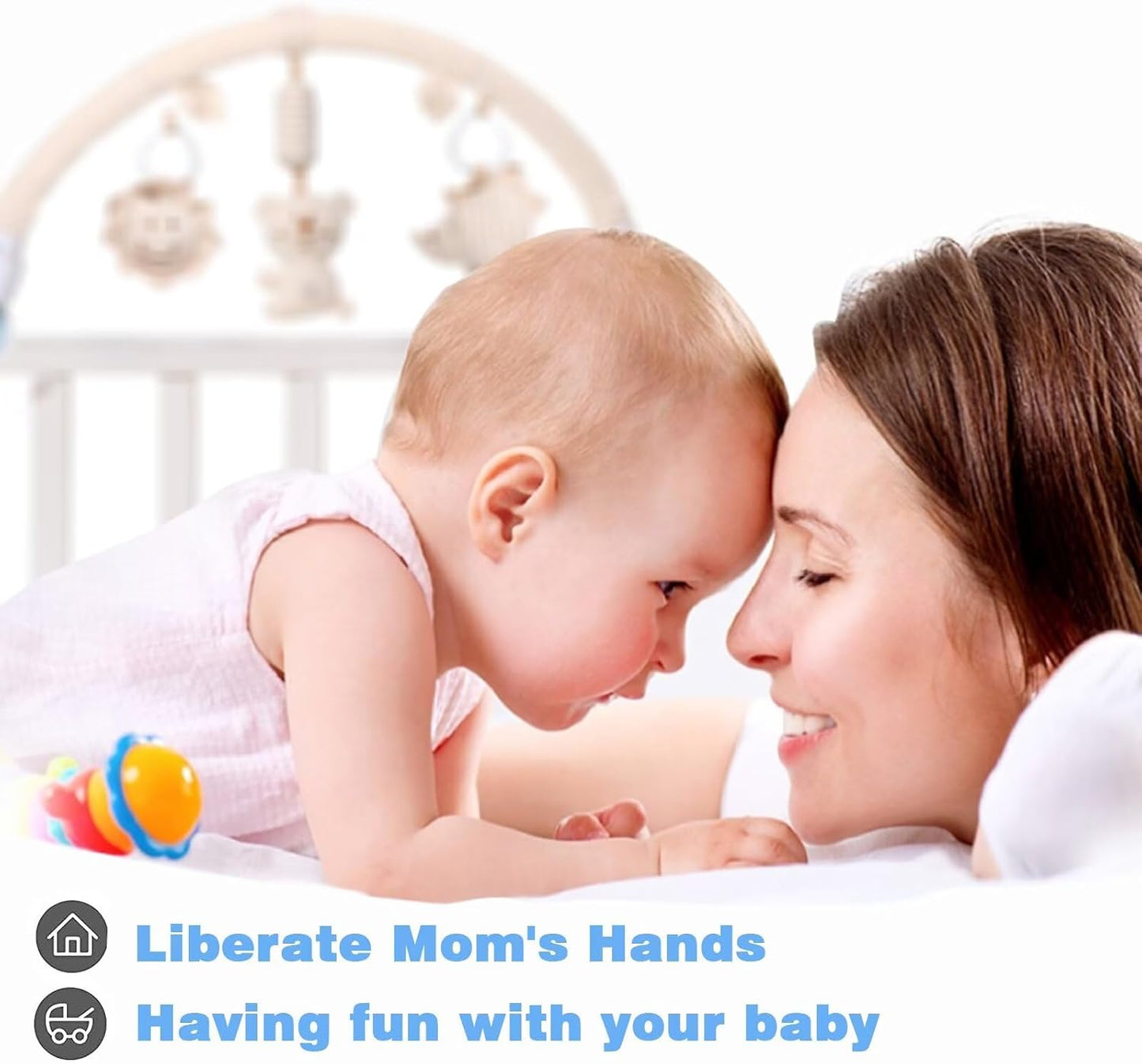 Pau1Hami1ton Baby Stroller Arch Toys, Car Seat Toys,Baby Gifts.S-19(Bear)