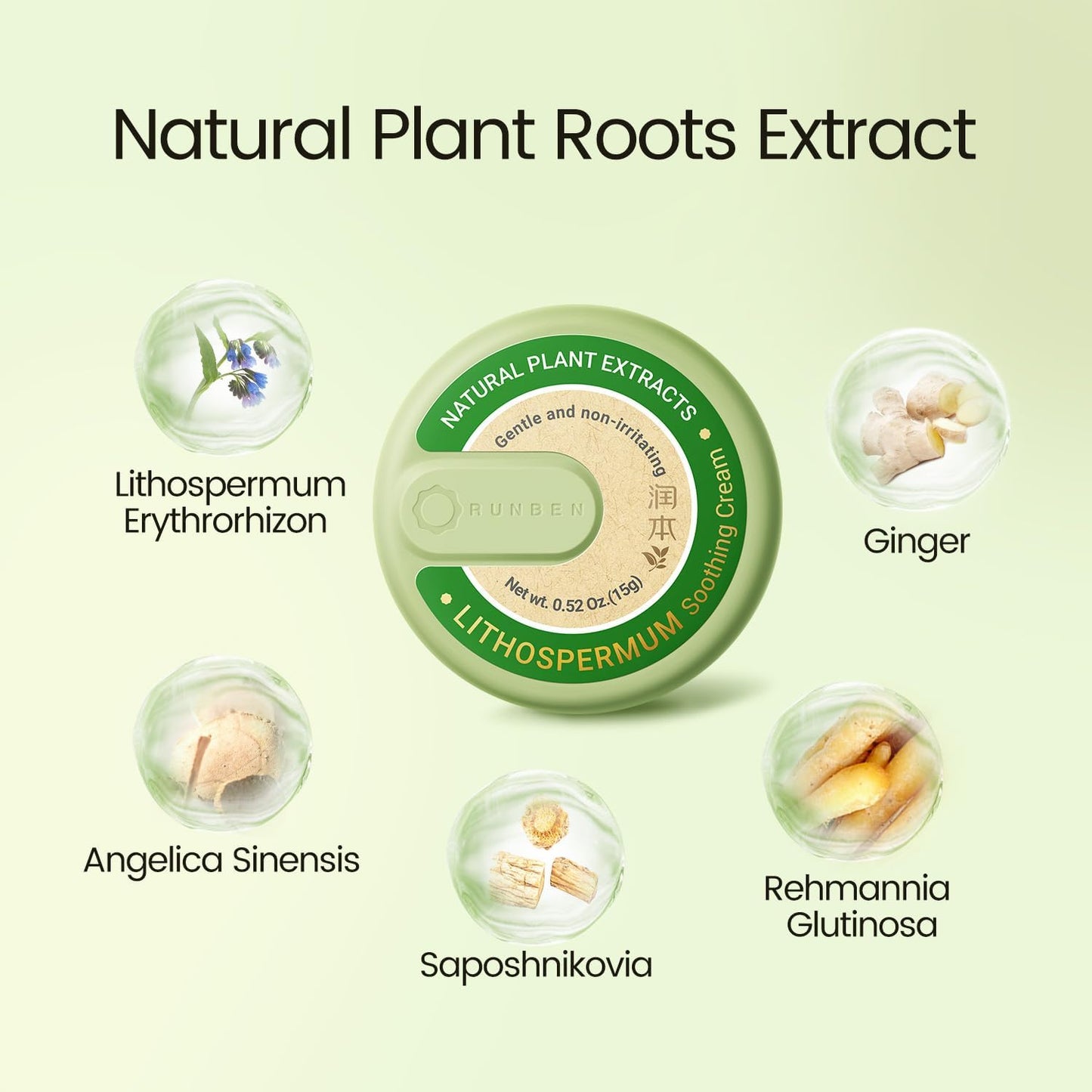 RUNBEN Anti Itch Cream for Bug Bite Itch Relief, Mosquito Bug Bite Cream, Plant-Based, Itch Soothing for Summer Outdoor, Plant-Based, Travel-Pocket Size, 0.52 oz