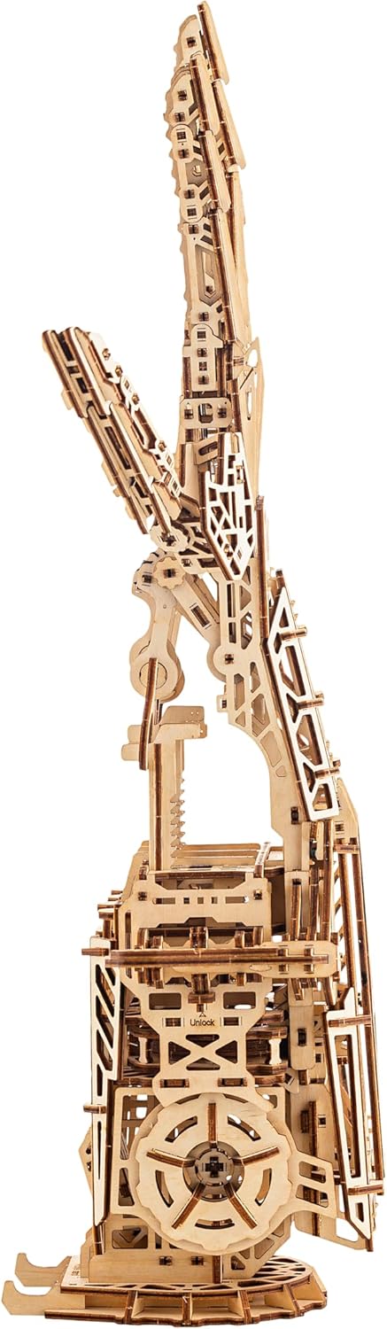 Wood Trick Cyber Robotic Hand 3D Wooden Puzzles for Adults and Kids to Build - Wooden Models Engineering DIY Project Mechanical 3D Puzzles Model Kits for Adults