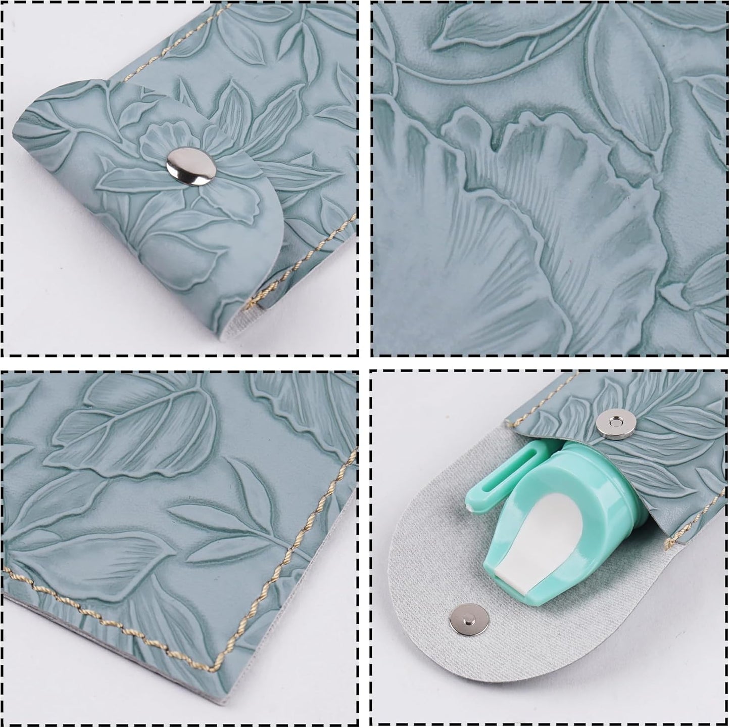 Recorder Instrument for Beginner Kids Adults,8-Hole Soprano Descant Recorder Music Flute with with Cleaning Rod & Leather Case For School Student Home Entertainment(2-Carved Light Blue)