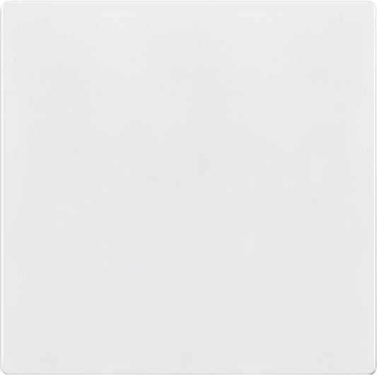 TG Screwless Double Blank Wall Plate, Child Safe Blank Device Outlet Cover, Mid-Size 2-Gang 4.88" H x 4.92" L, Polycarbonate Thermoplastic, UL Listed, SP-MB2-W, White (1 Pack)