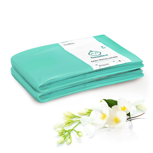 [2 Pack] Newnice Diaper Pail Refill Bags for Dekor Classic Diaper Pail, 30% Extral Thicker Diaper Genie Refills, Continuous Liners For Baby & Adult Diapers, Nursery Trash Solution