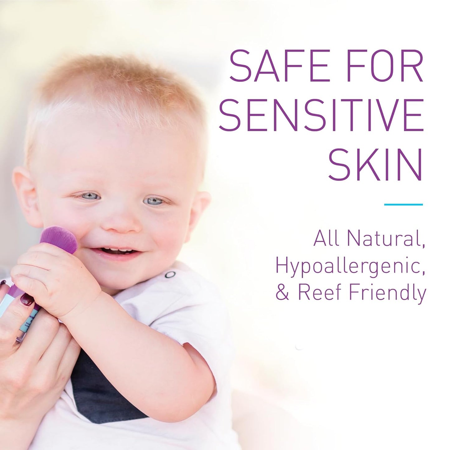 BOB KIDS SPF 30 Brush On Mineral Powder Sunscreen, Broad Spectrum Protection, Water Resistant 80 Mins, Fragrance Free, Easy to Apply for Kids & Babies, Mfg in USA