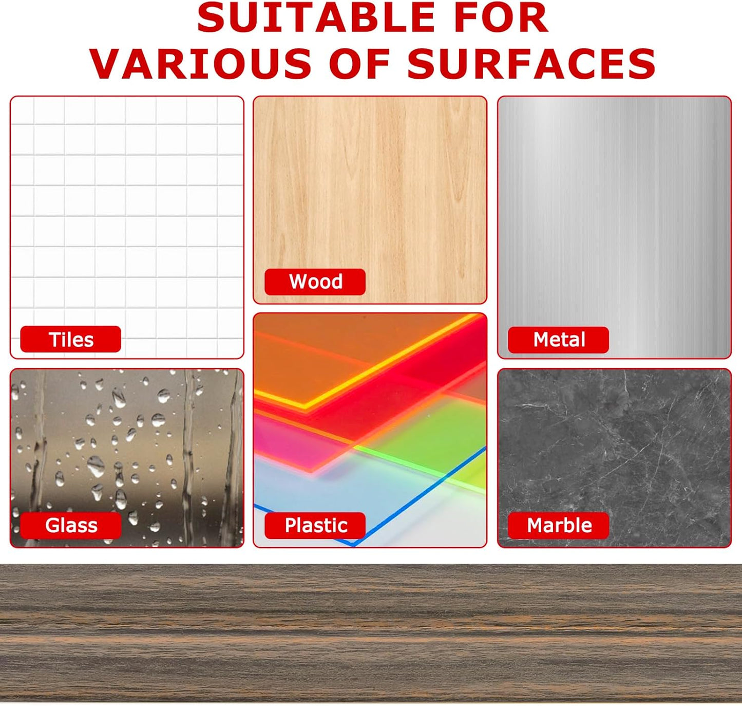 Flexible Wall Corner Protector Moulding Trim Peel and Stick Wall Corner Guards Edge Protector Self Adhesive Molding Trim Strip for Edge Ceiling (Smoked Brown Wood Grain, 1.6 in x 20 Ft)