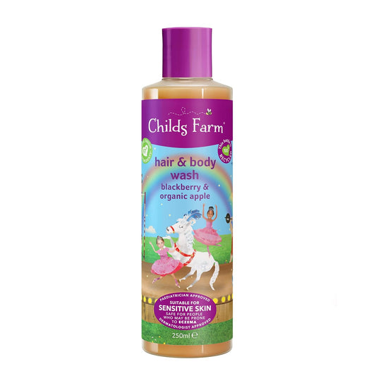 Childs Farm Blackberry & Organic Apple Hair & Body Wash 250ml (PACK OF 4)