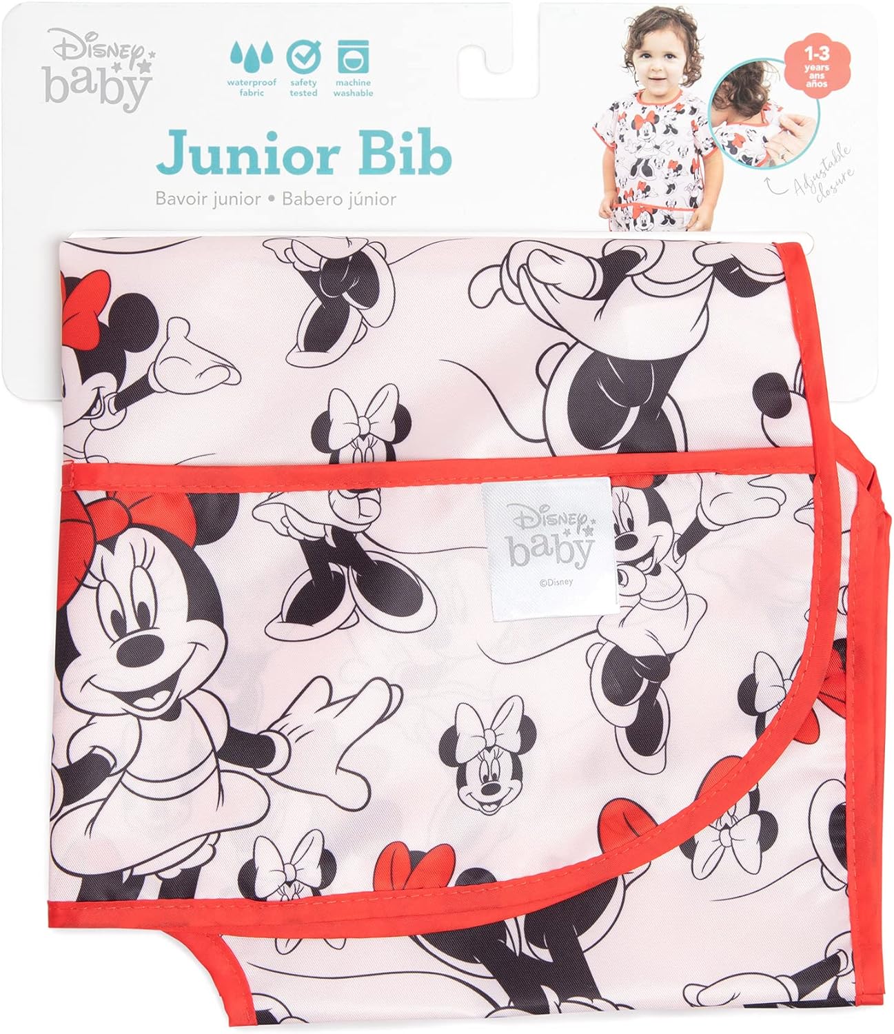 Bumkins Bibs - Toddler Bibs, Waterproof, Large for 1-3 Years, Short Sleeve