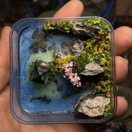 Miniature Landscape Garden Kit, Pocket Islands, Model Moss, Handmade DIY, Creative Toys, Stress Relief Toys for Adult, Desk Decorations
